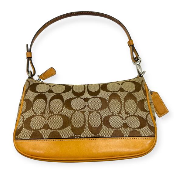 Coach Brown and Tan Mini Bag - Picture 4 of 11